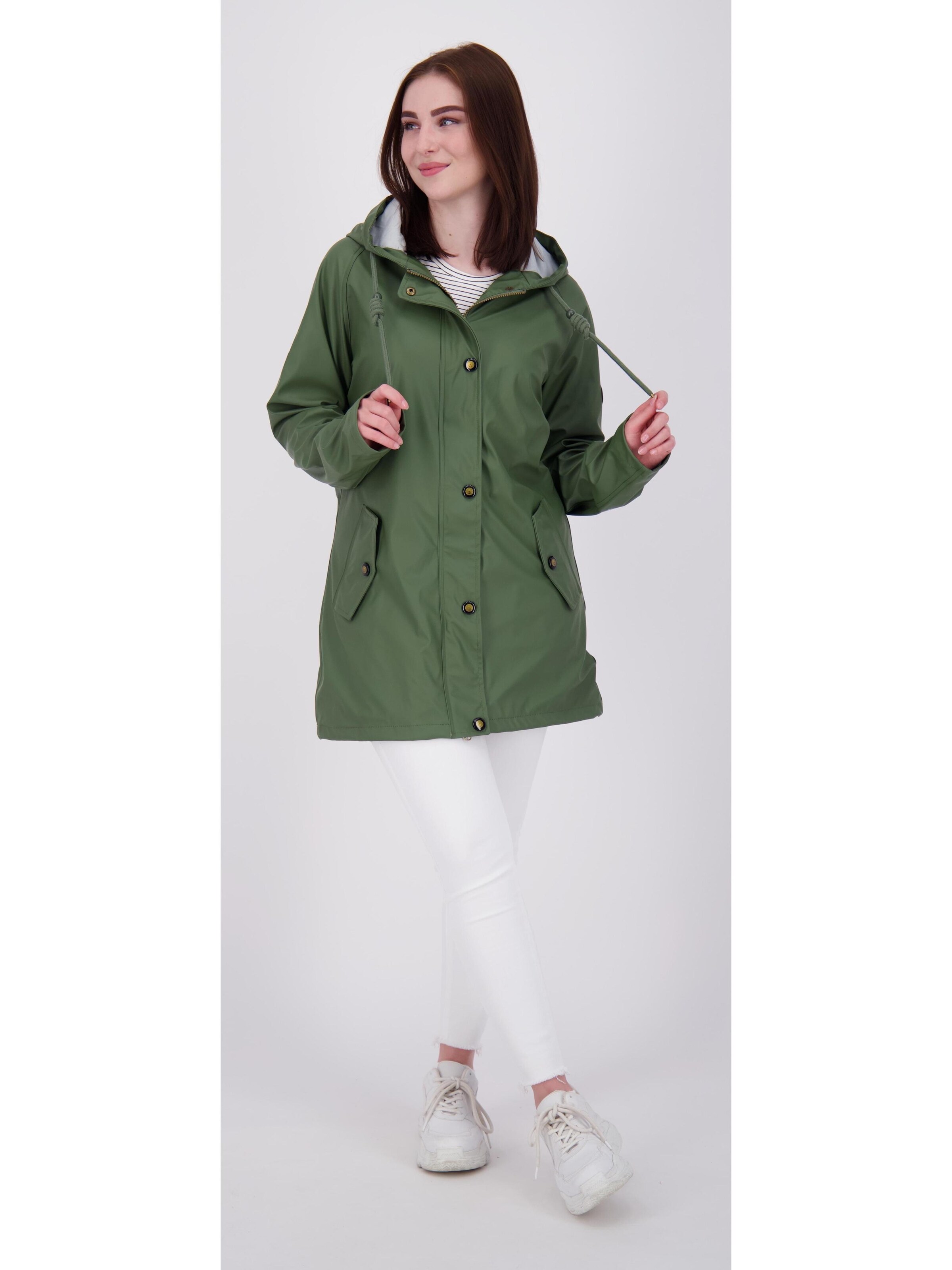 ankerglut Funktionsmantel 'Friesennerz II WMN'‌‌‌‌‌‌‌ in Grün