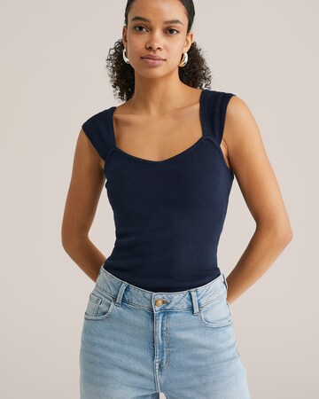 WE Fashion Top – modrá: přední strana