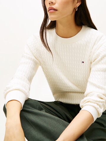 TOMMY HILFIGER Pullover in Weiß