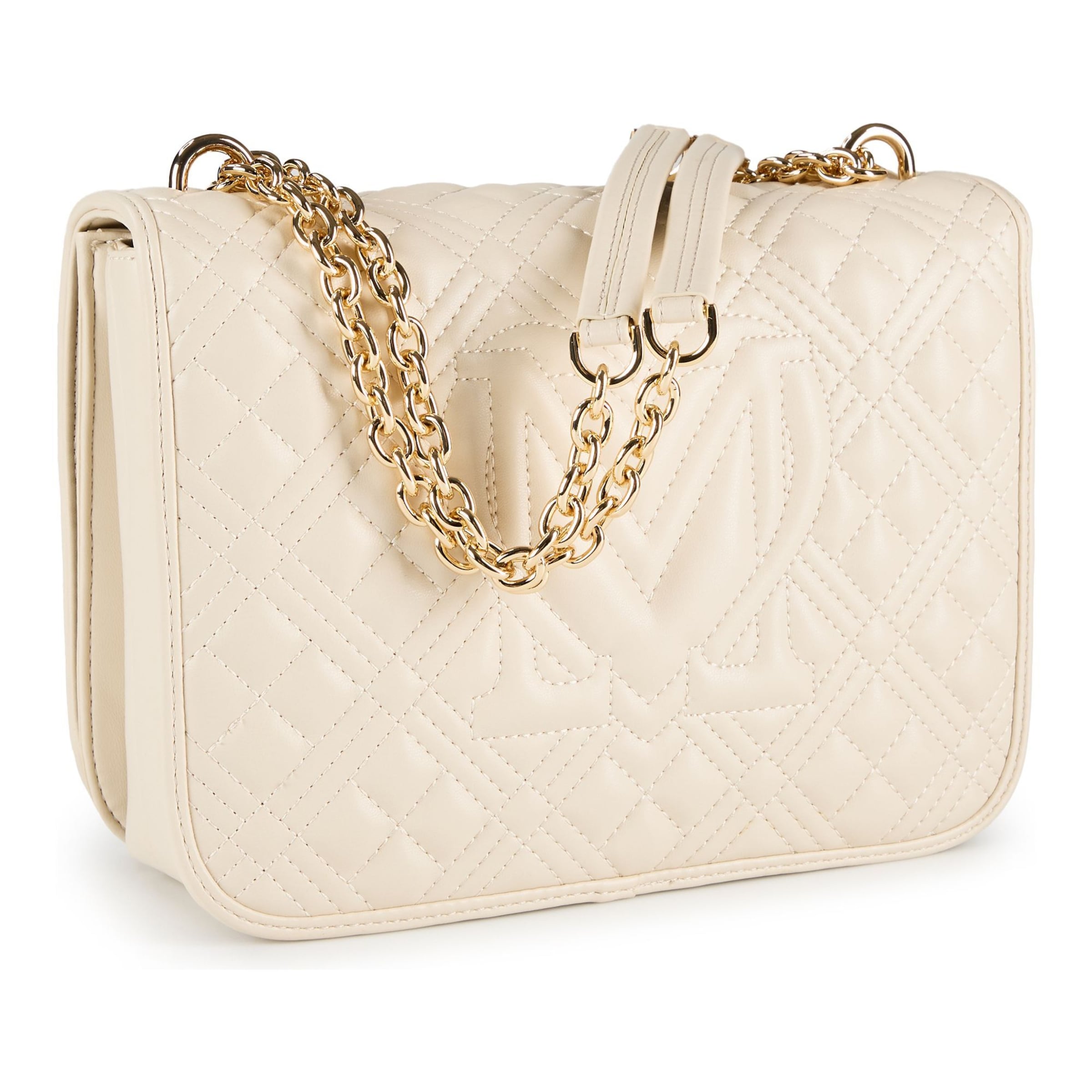 Sac bandoulière Love Moschino en beige