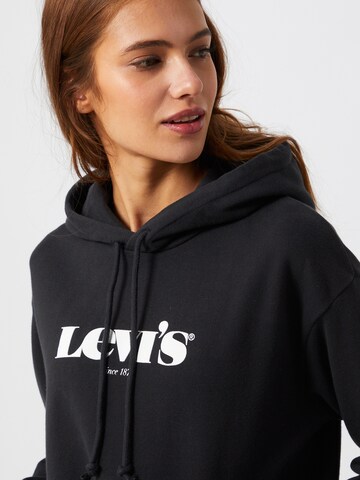 Bluză de molton 'Graphic Standard Hoodie' de la LEVI'S ® pe negru