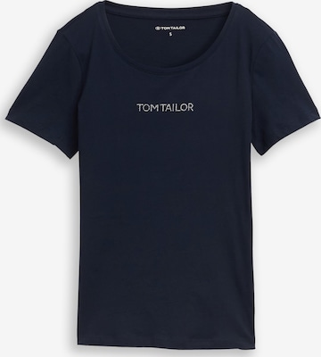 Tricou de la TOM TAILOR pe albastru: față