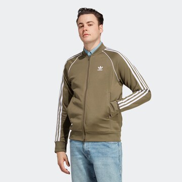 ADIDAS ORIGINALS Sweatvest 'Adicolor Classics Sst' in Groen: voorkant