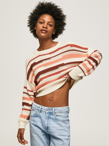 Pepe Jeans Sweater in Beige: front