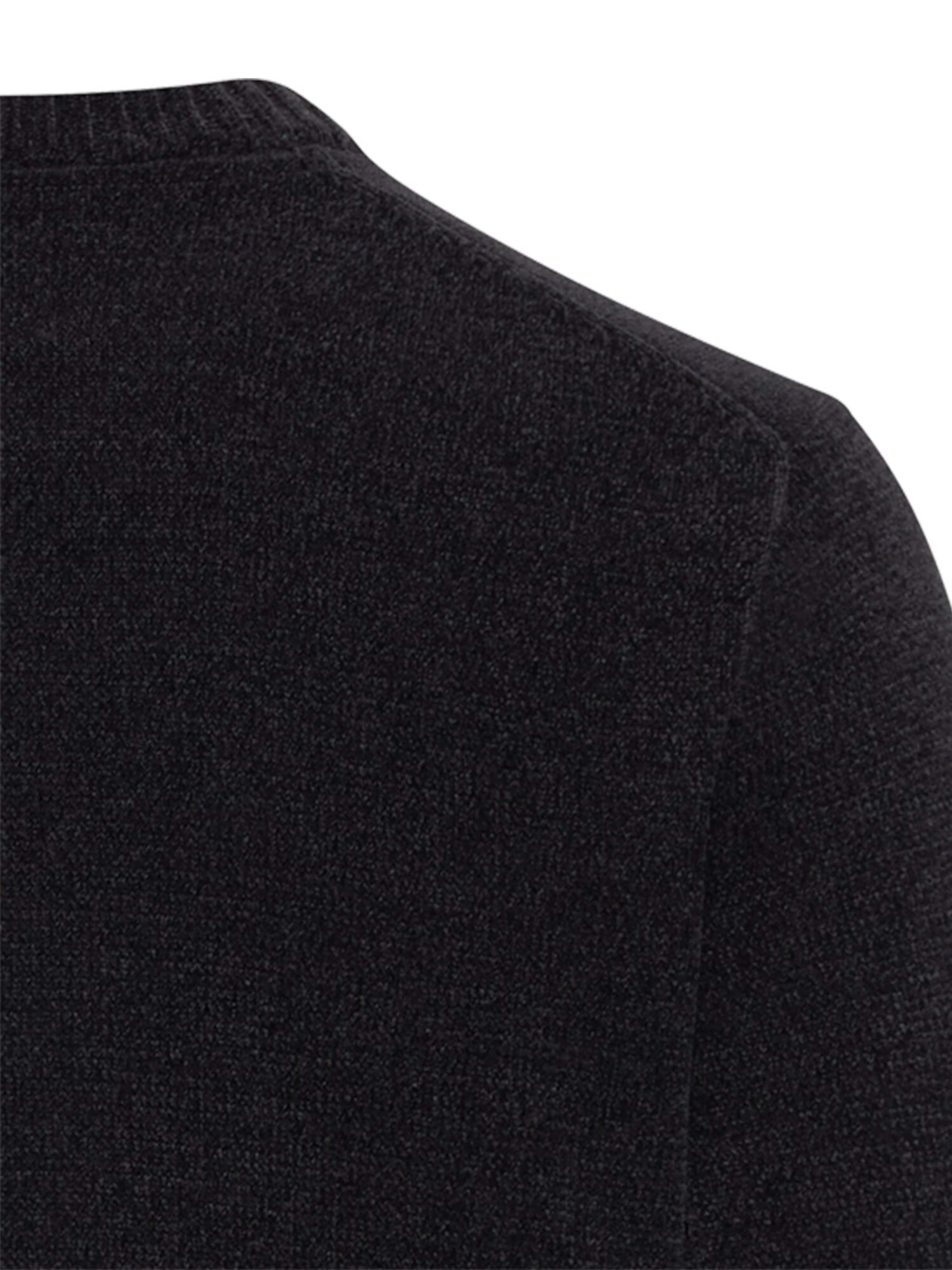 CAMEL ACTIVE Pullover mit seitlichem Strick-Einsatz in Blau