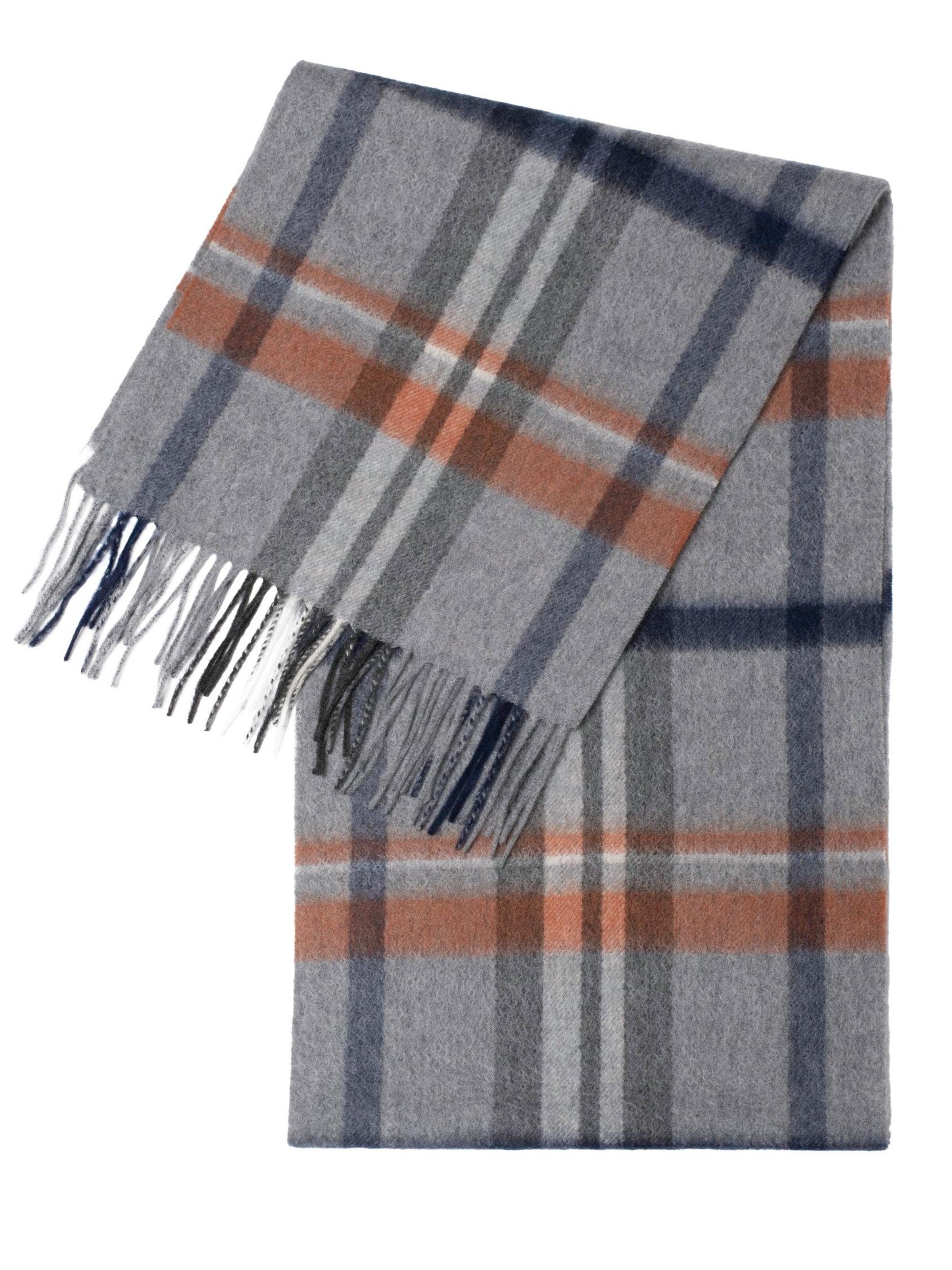MayTree Scarf 'Tartan' in Grey