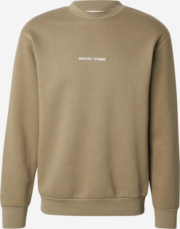 Bluză de molton 'SLHDAN' de la SELECTED pe gri: față