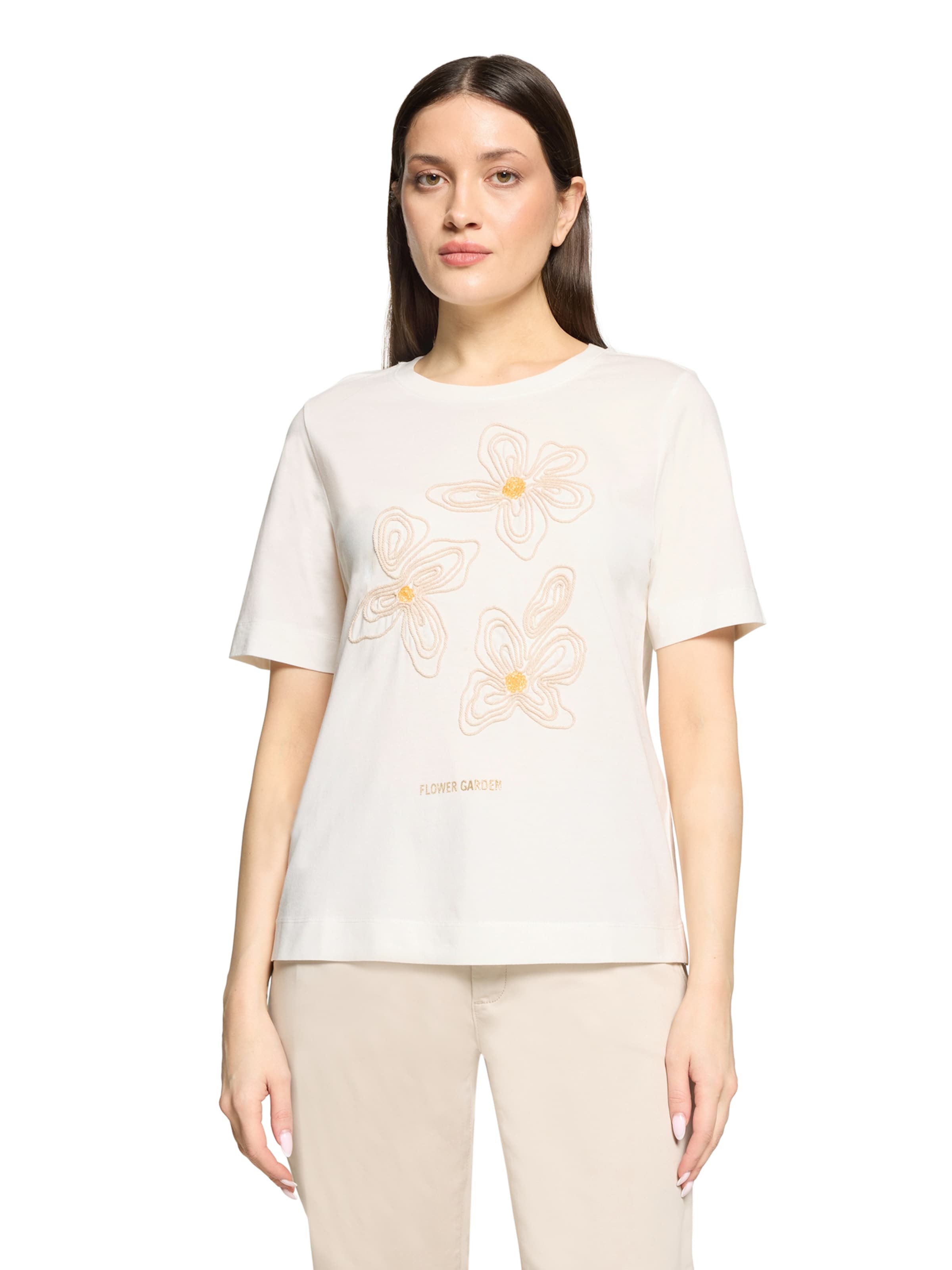 Cartoon Shirt in White: front
