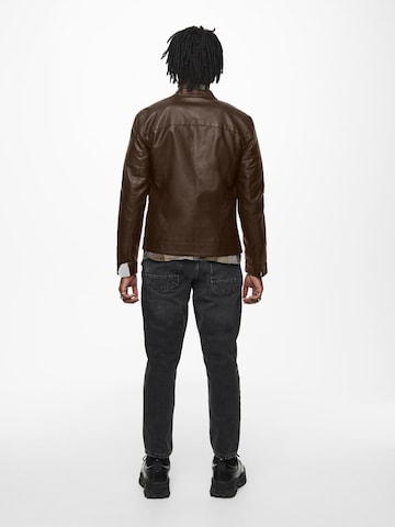 Only & Sons Regular fit Tussenjas 'ONSMIKE' in Bruin