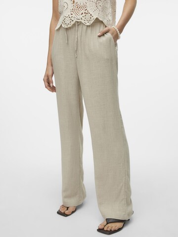 VERO MODA regular Bukser 'Line' i beige