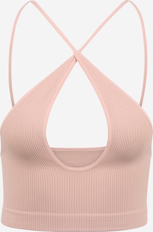 Free People Bralette Bra in Pink: front