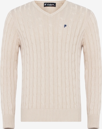 DENIM CULTURE PULLOVER ' MAURIZIO ' in Beige: predná strana