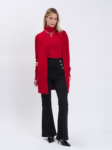 Influencer Knitted Top in Red