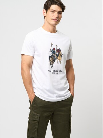 U.S. POLO ASSN. Shirt 'Eivind' in Wit: voorkant