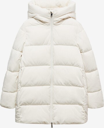 MANGO Winter Jacket 'Tokyo' in White: front