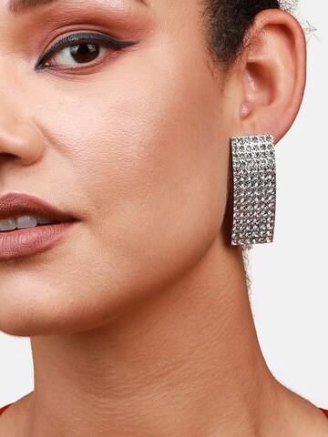 Boucles d'oreilles 'Kalyani' SOHI en argent : devant