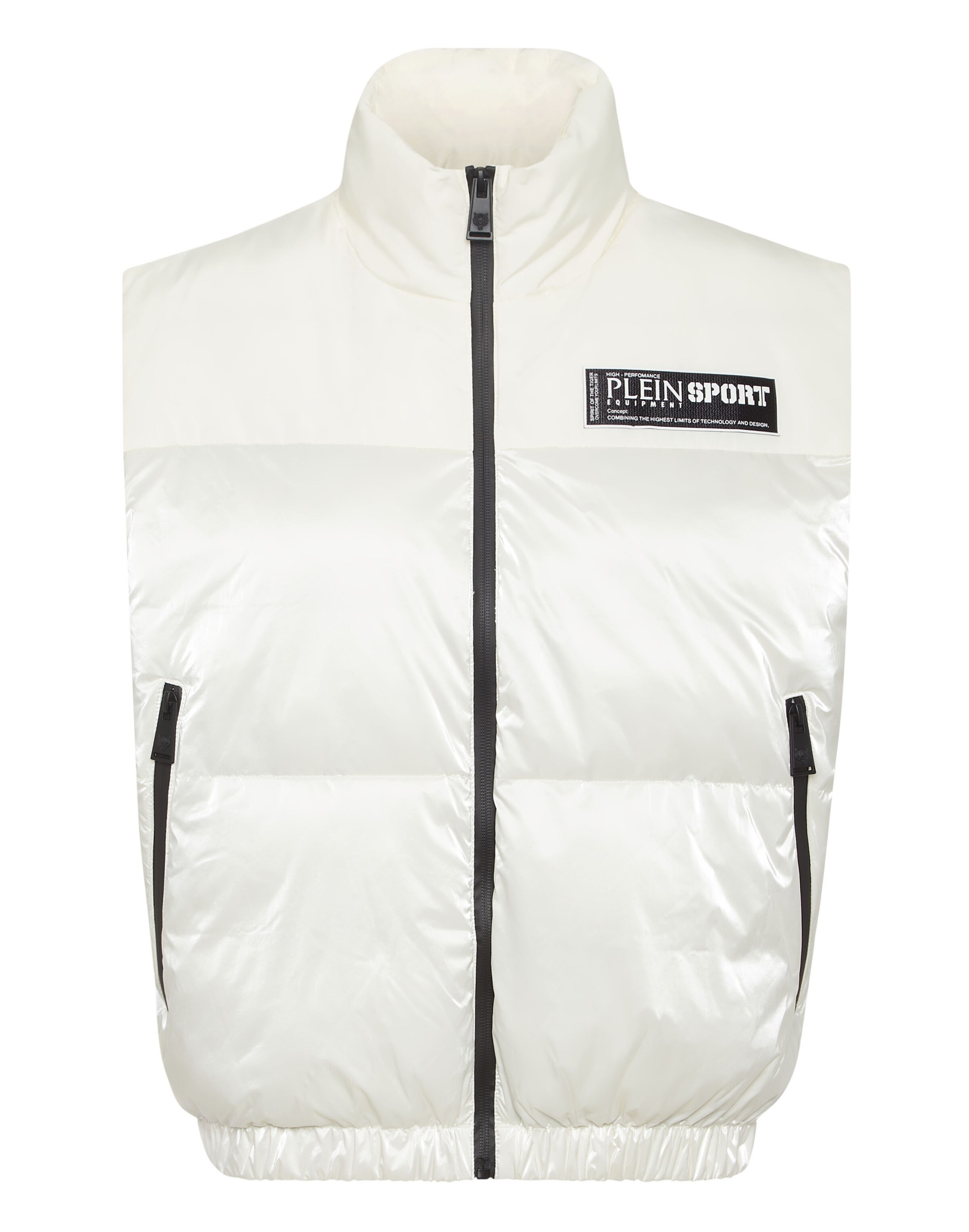 Gilet di Plein Sport in bianco: frontale