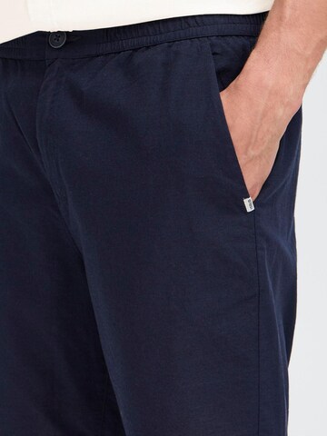 Regular Pantalon chino 'SDLINUS' !Solid en bleu