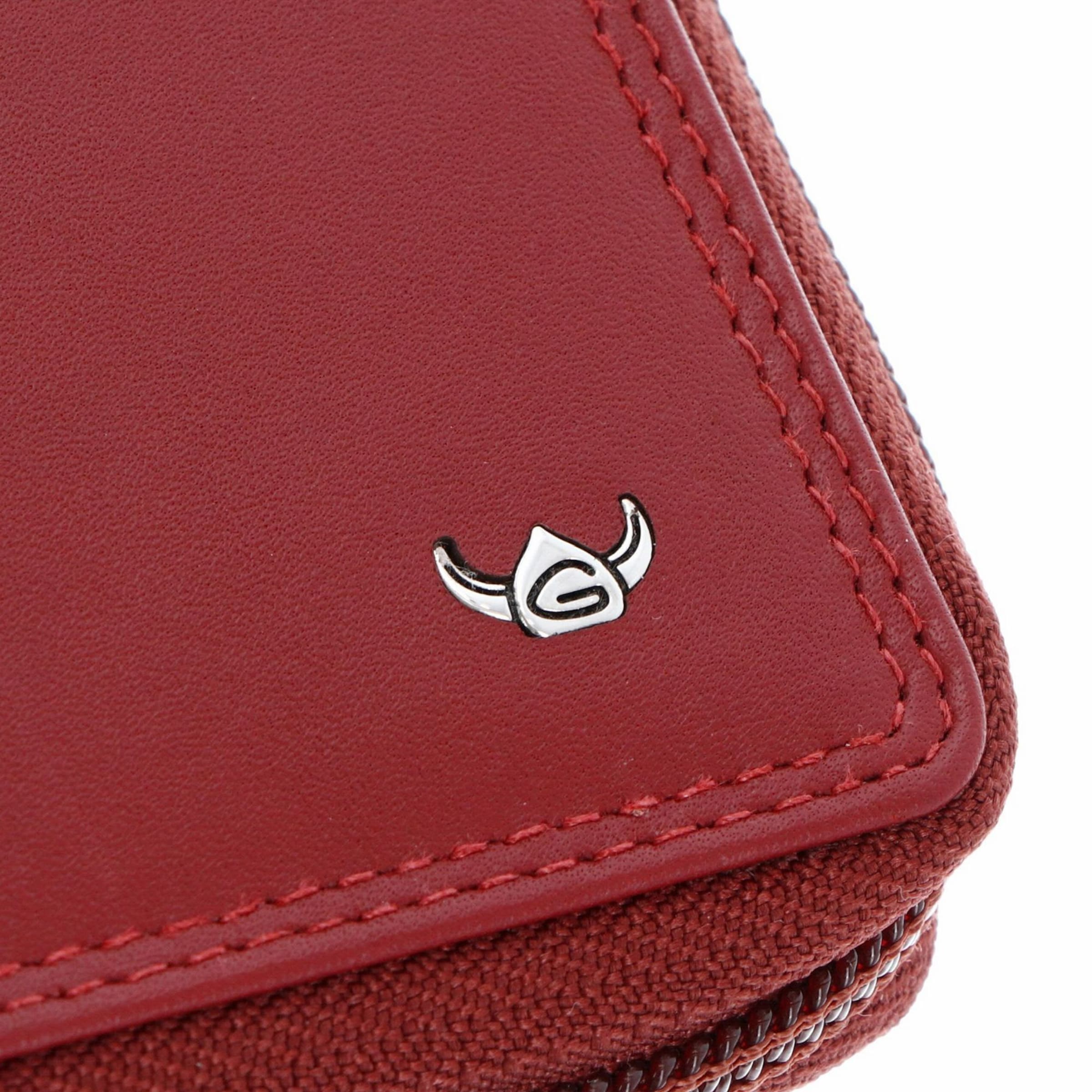 GOLDEN HEAD Wallet in Red