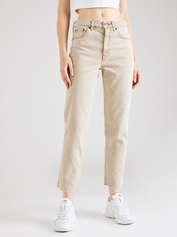 TOPSHOP Regular Jeans in Beige: voorkant