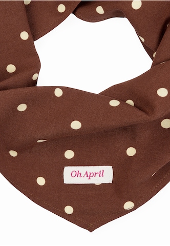 Sciarpa 'Nevi' di OH APRIL in marrone