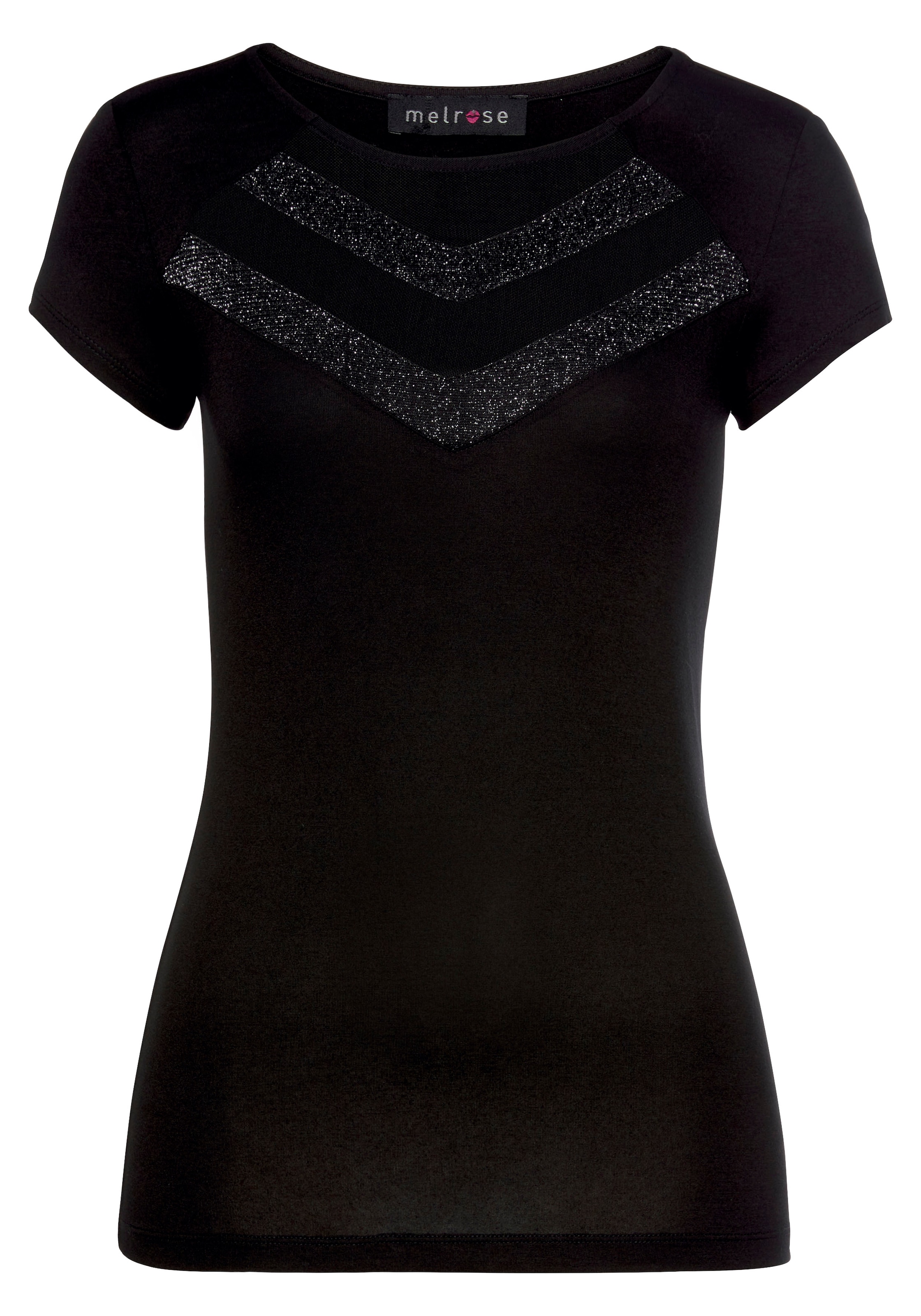 MELROSE Shirt in Schwarz: Vorderseite