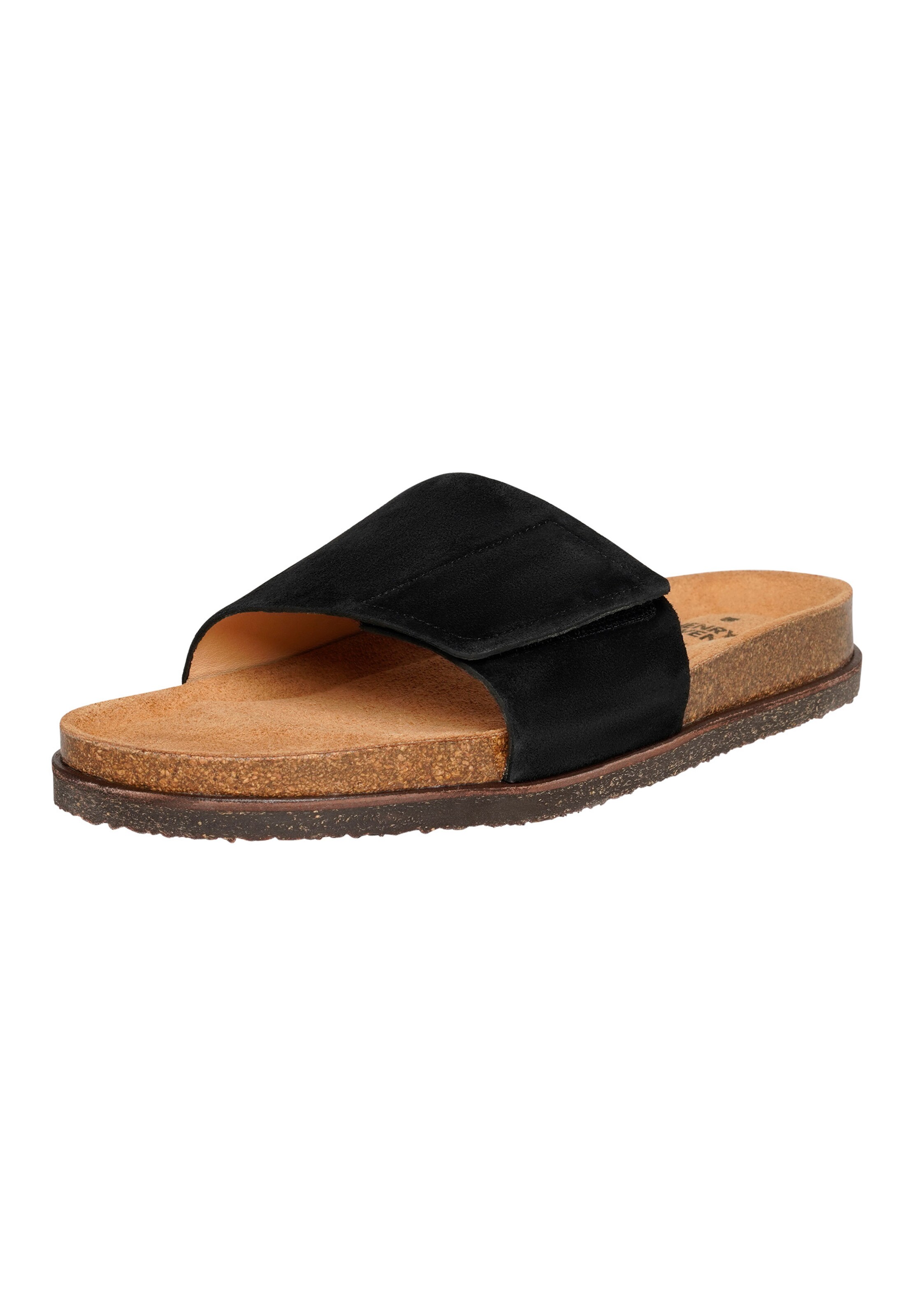 Henry Stevens Sandale 'Drew ERS' in Schwarz: Vorderseite