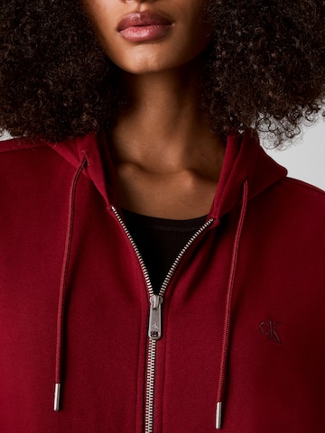 Veste de survêtement Calvin Klein Jeans en rouge