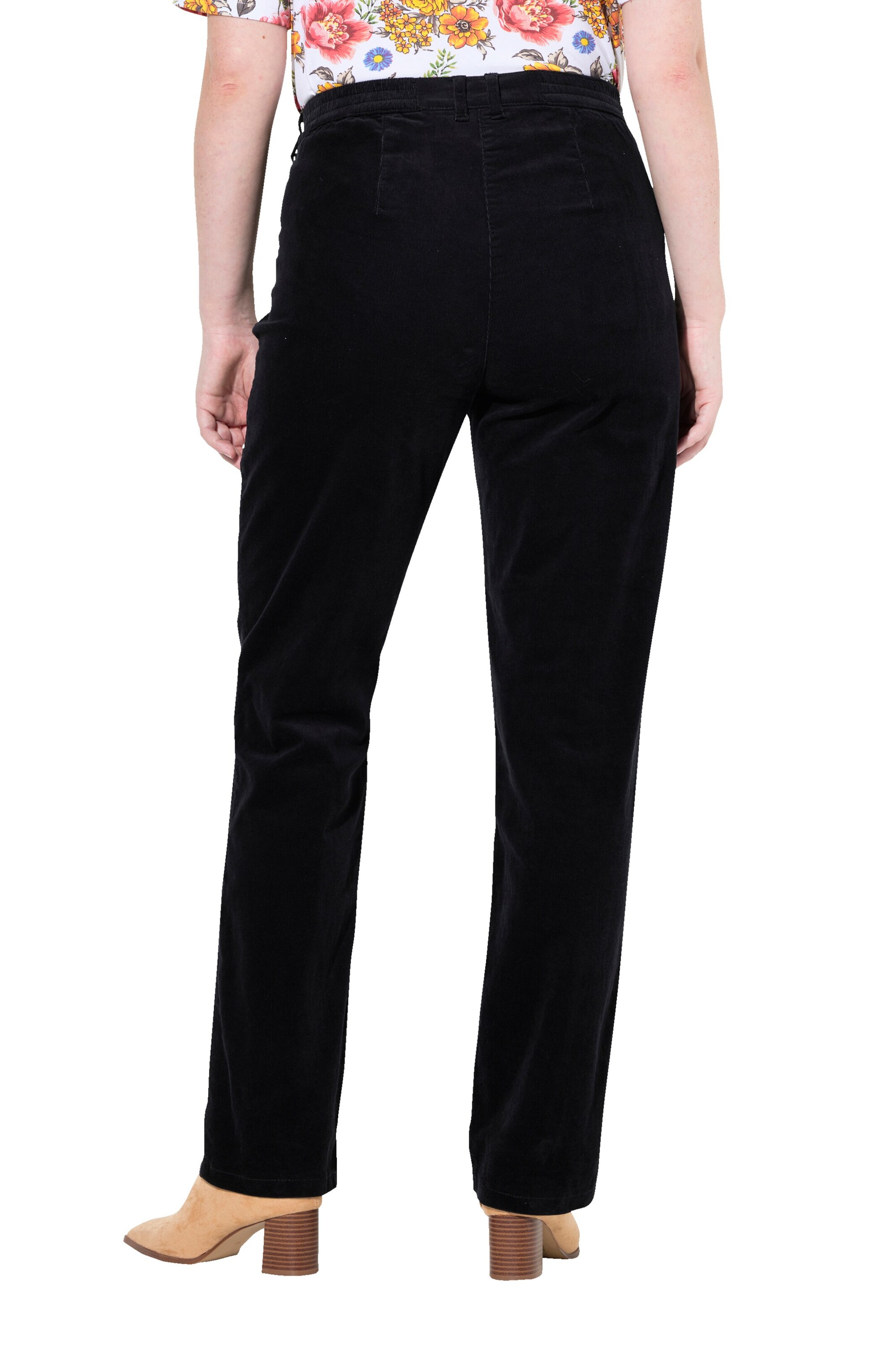 Ulla Popken Regular Broek &#x27;Mony&#x27; in Zwart