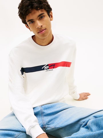 Tommy Jeans Sweatshirt in Weiß