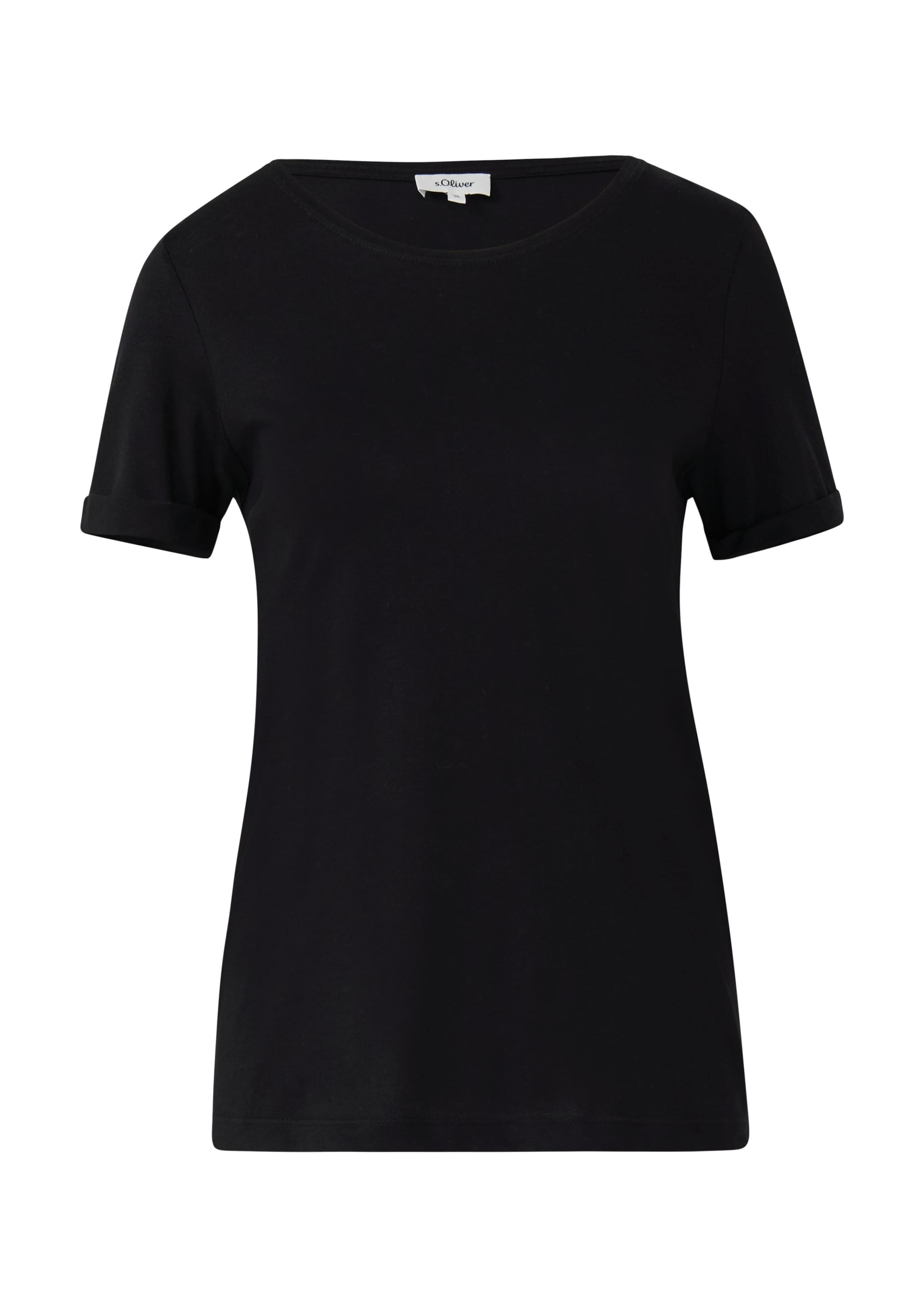 T-shirt s.Oliver en noir : devant