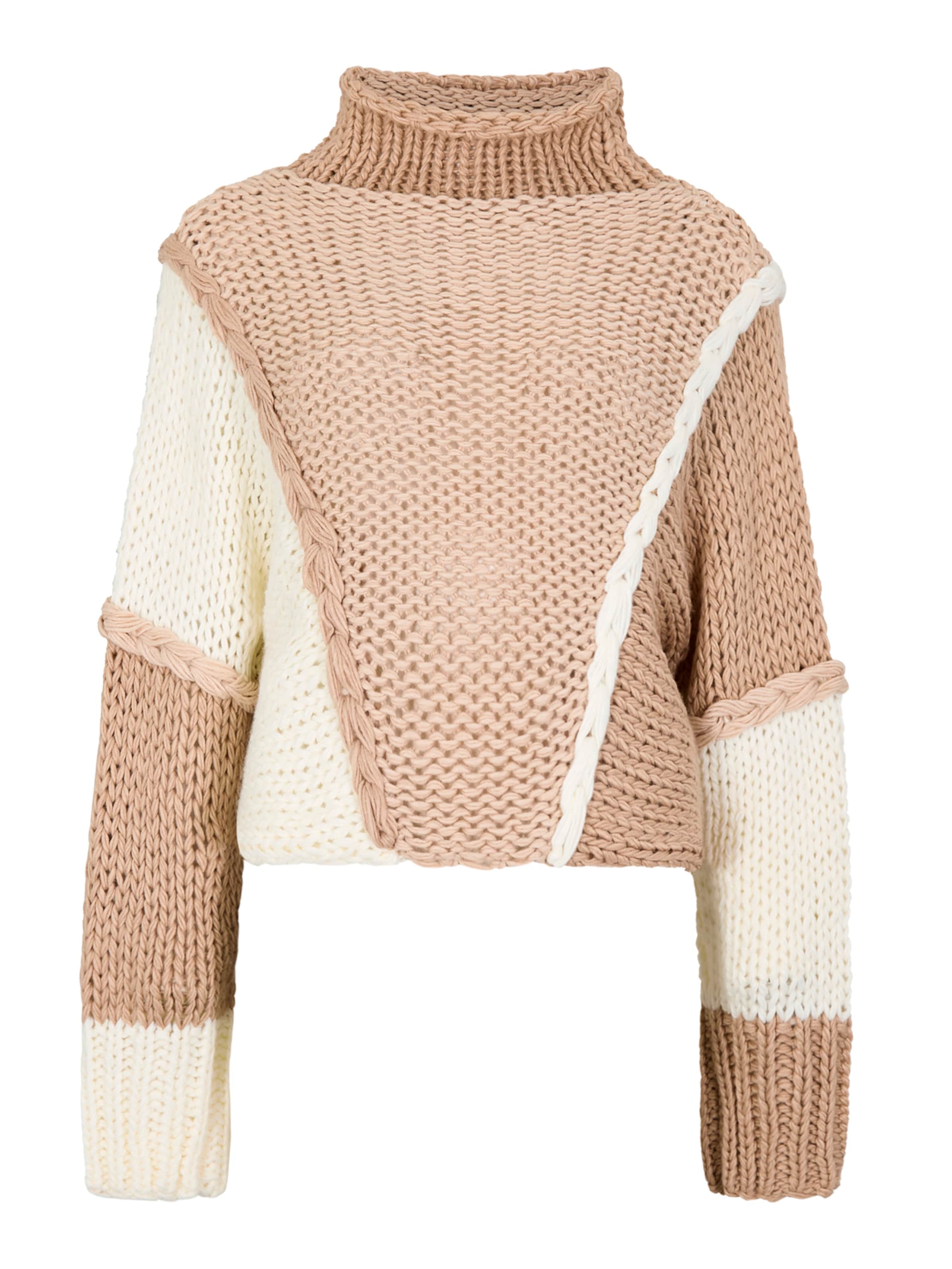 Apricot Colour Block Cable Chunky Knit Jumper ' ' in braun, Produktansicht