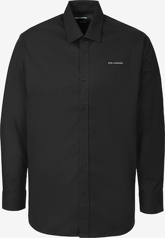 Regular fit Camicia di Karl Lagerfeld in nero: frontale