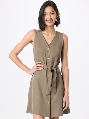 VERO MODA Skjortklänning 'VIVIANA' i brun: framsida