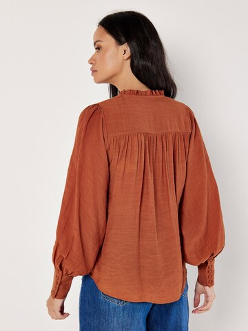 Chemisier Apricot en marron