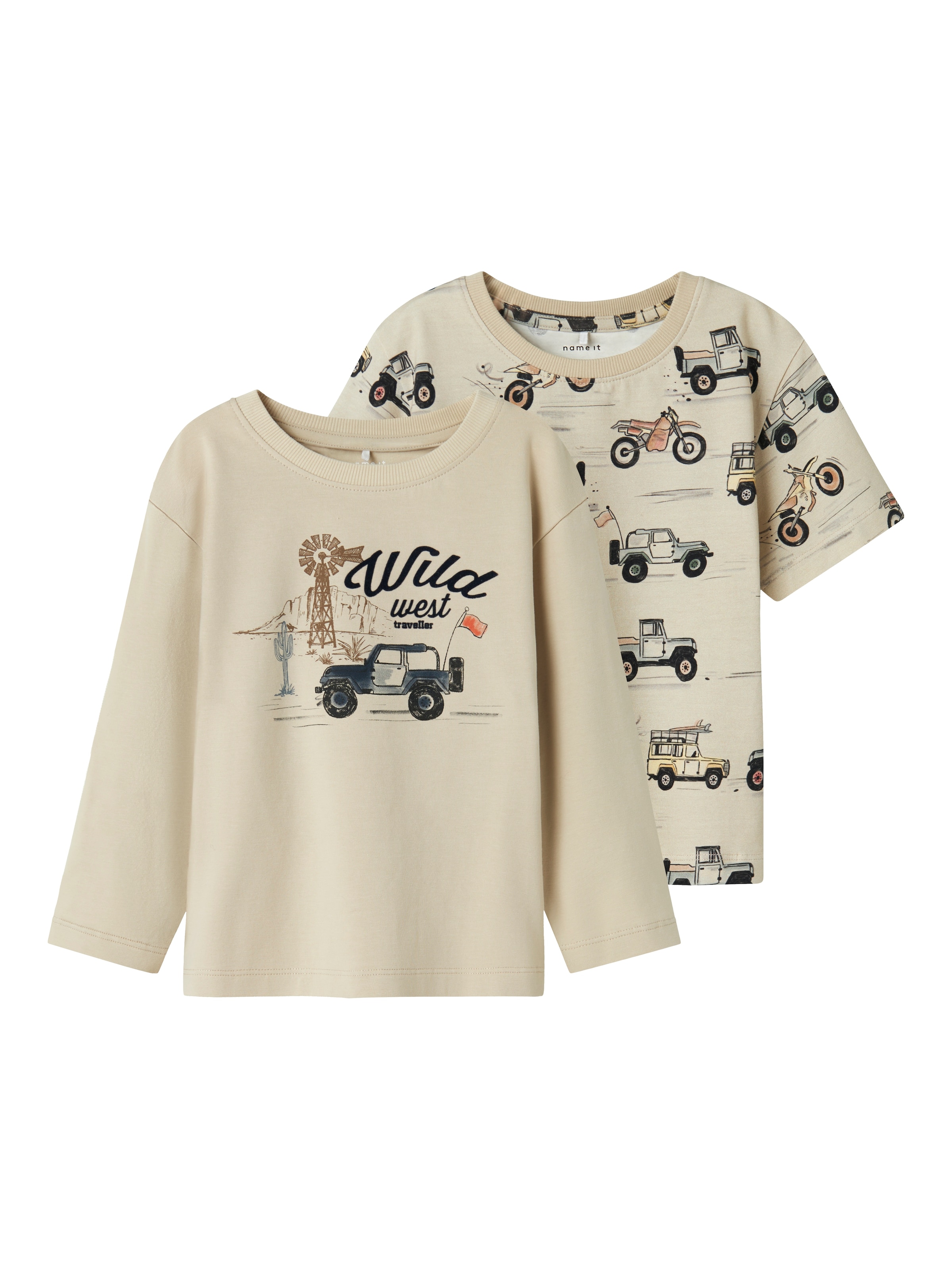 NAME IT - Camiseta 'NMMHAKO' en beige: frente