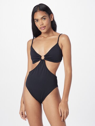 Invisible Maillot de bain HOLLISTER en noir : devant