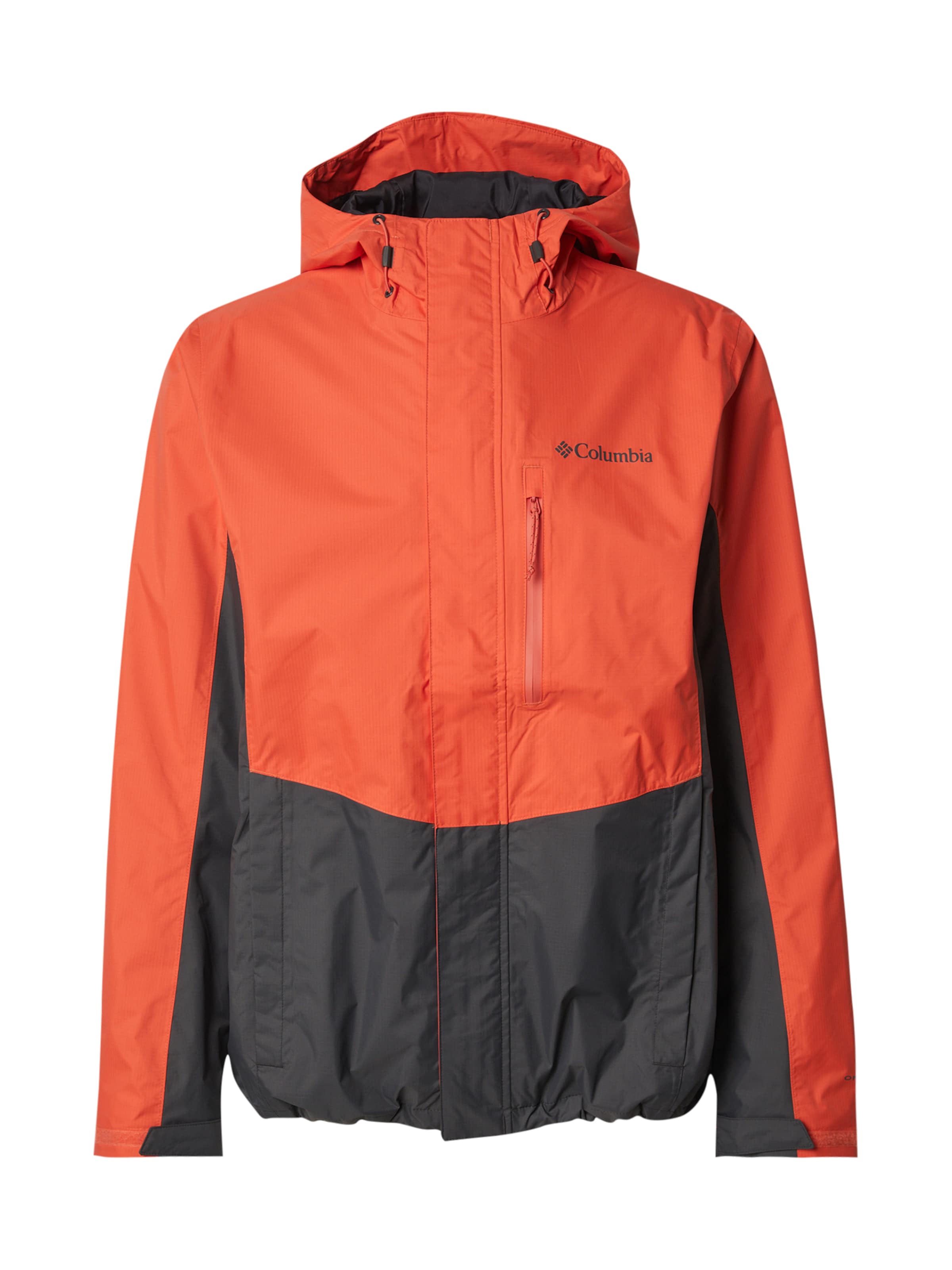 COLUMBIA - Casaco outdoor 'Pouring Adventure' em laranja: frente