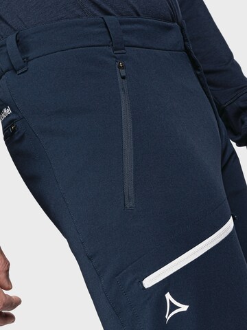 Regular Pantalon outdoor 'Folkstone' Schöffel en bleu