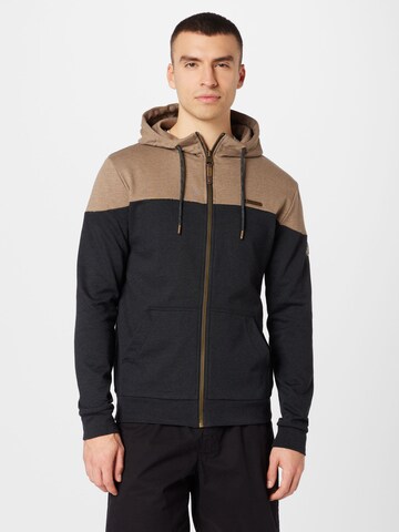 Ragwear Sweatjacke 'TOMMIE' in Schwarz: Vorderseite