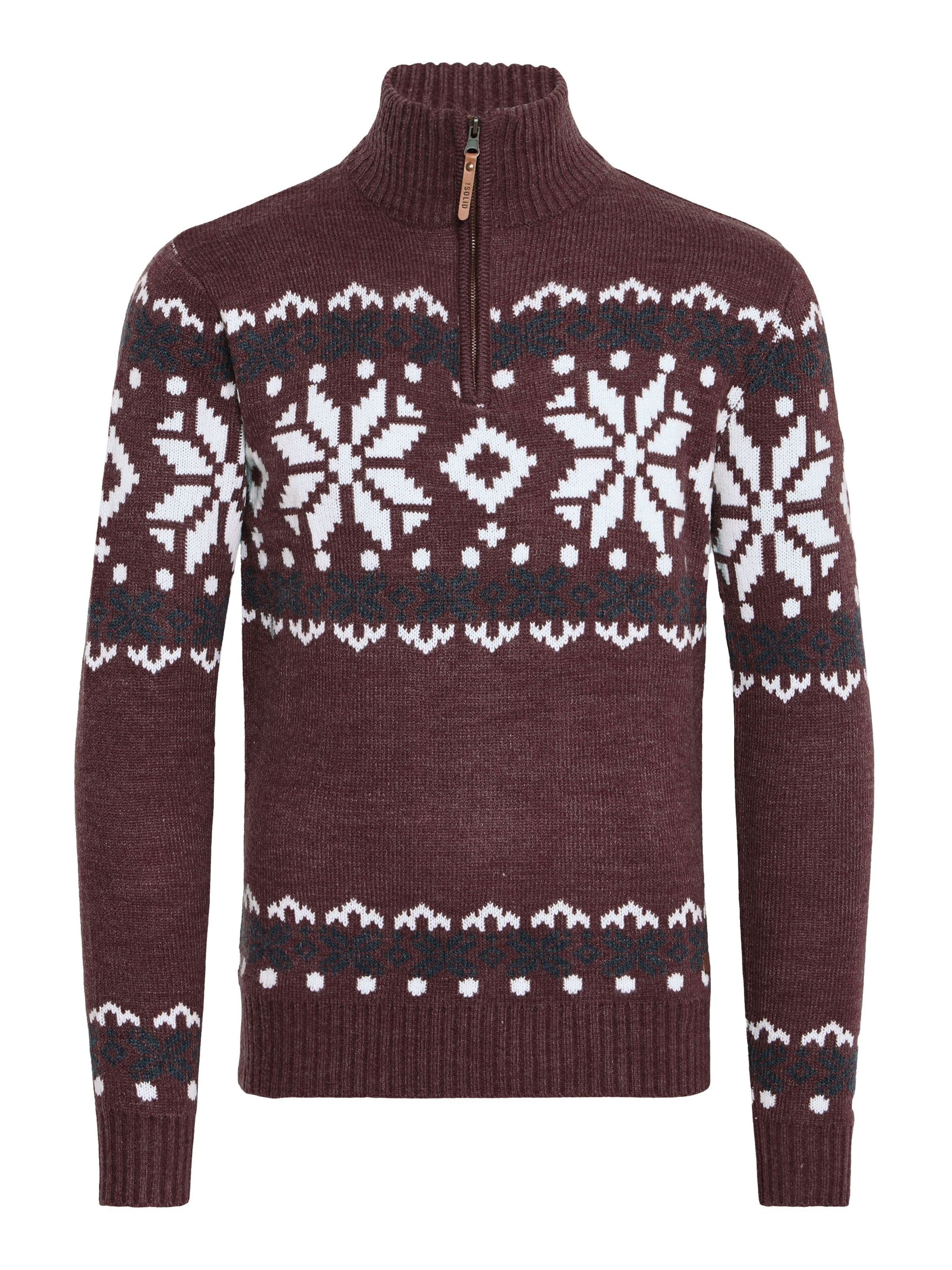 !Solid Sweater 'Norwin' in Red: front