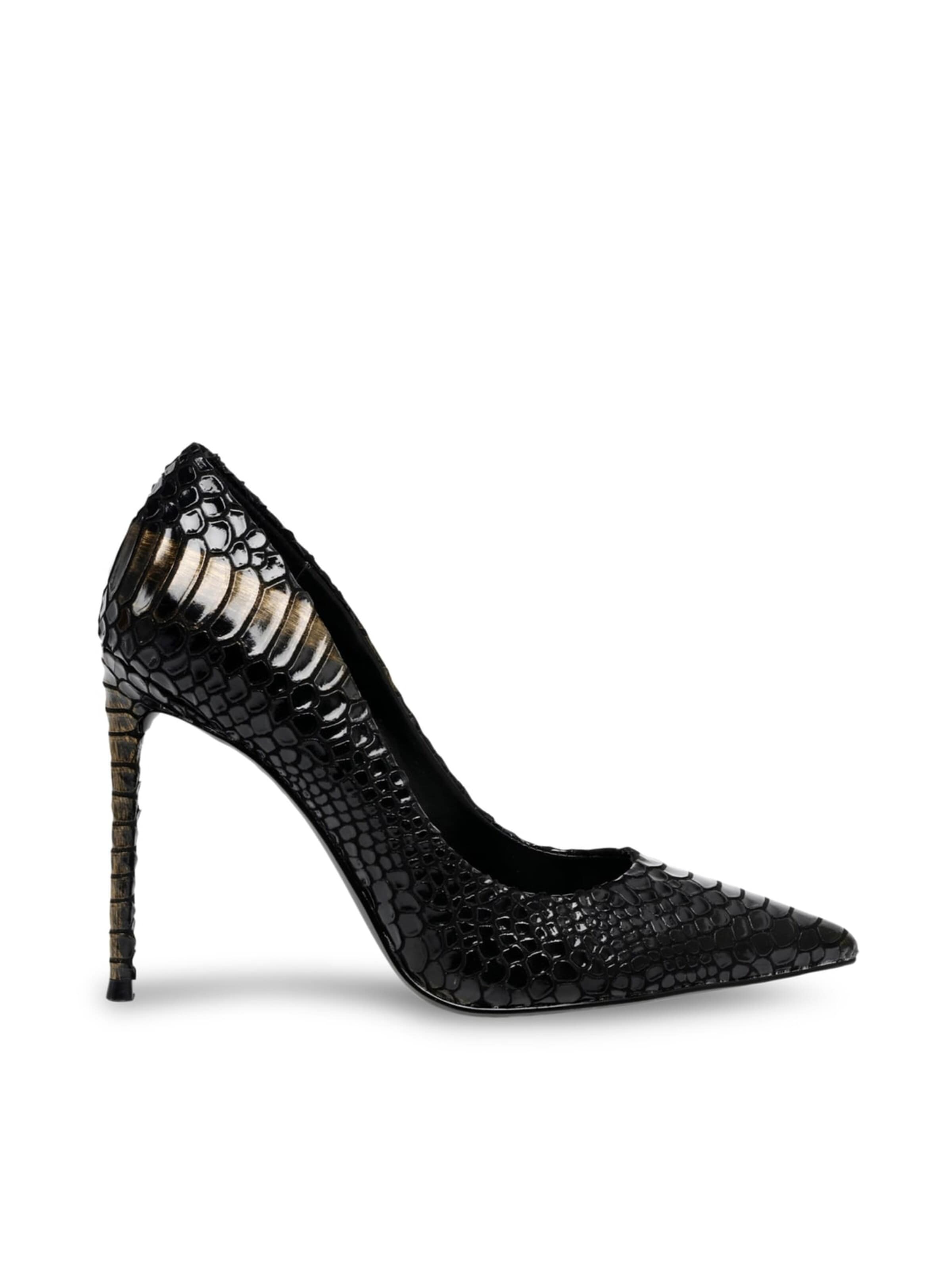 Escarpins 'VALA BLK/BRONZE' STEVE MADDEN en noir : devant