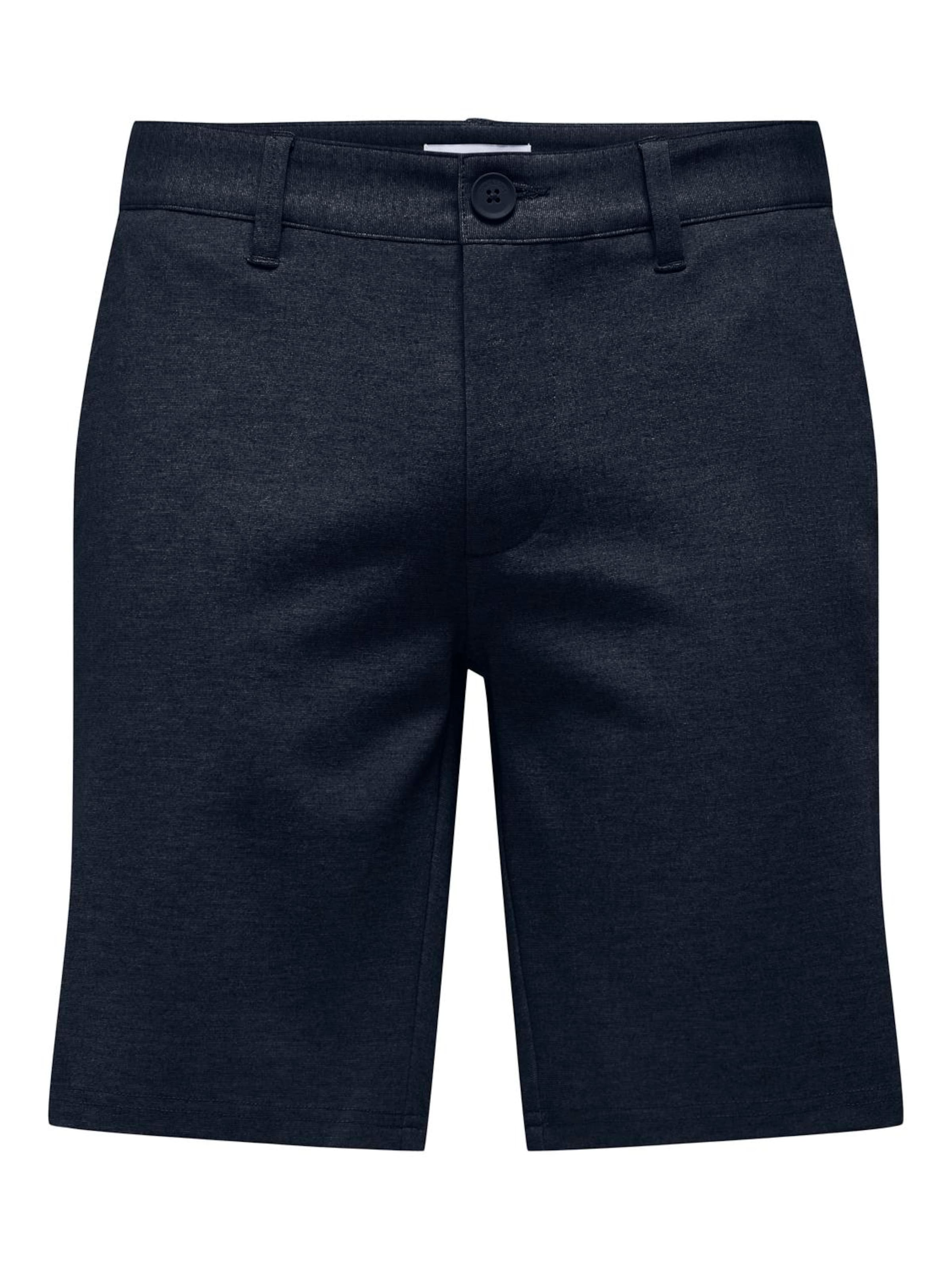 Only & Sons Regular Chino Pants 'Mark' in Blue: front