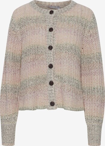 Fransa Knit Cardigan 'LISA' in Beige: front