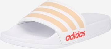 ADIDAS SPORTSWEAR Beach & Pool Shoes 'Adilette' in White: front