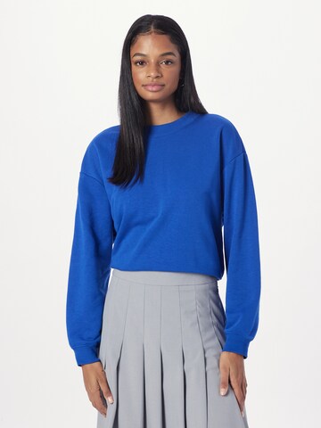 Sweat-shirt Monki en bleu : devant