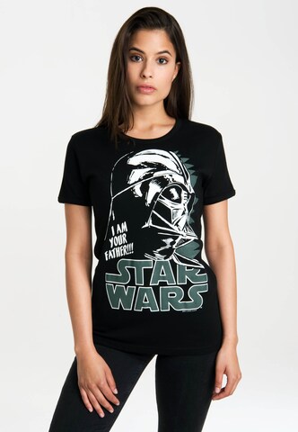 LOGOSHIRT T-Shirt 'Star Wars' in Schwarz: predná strana