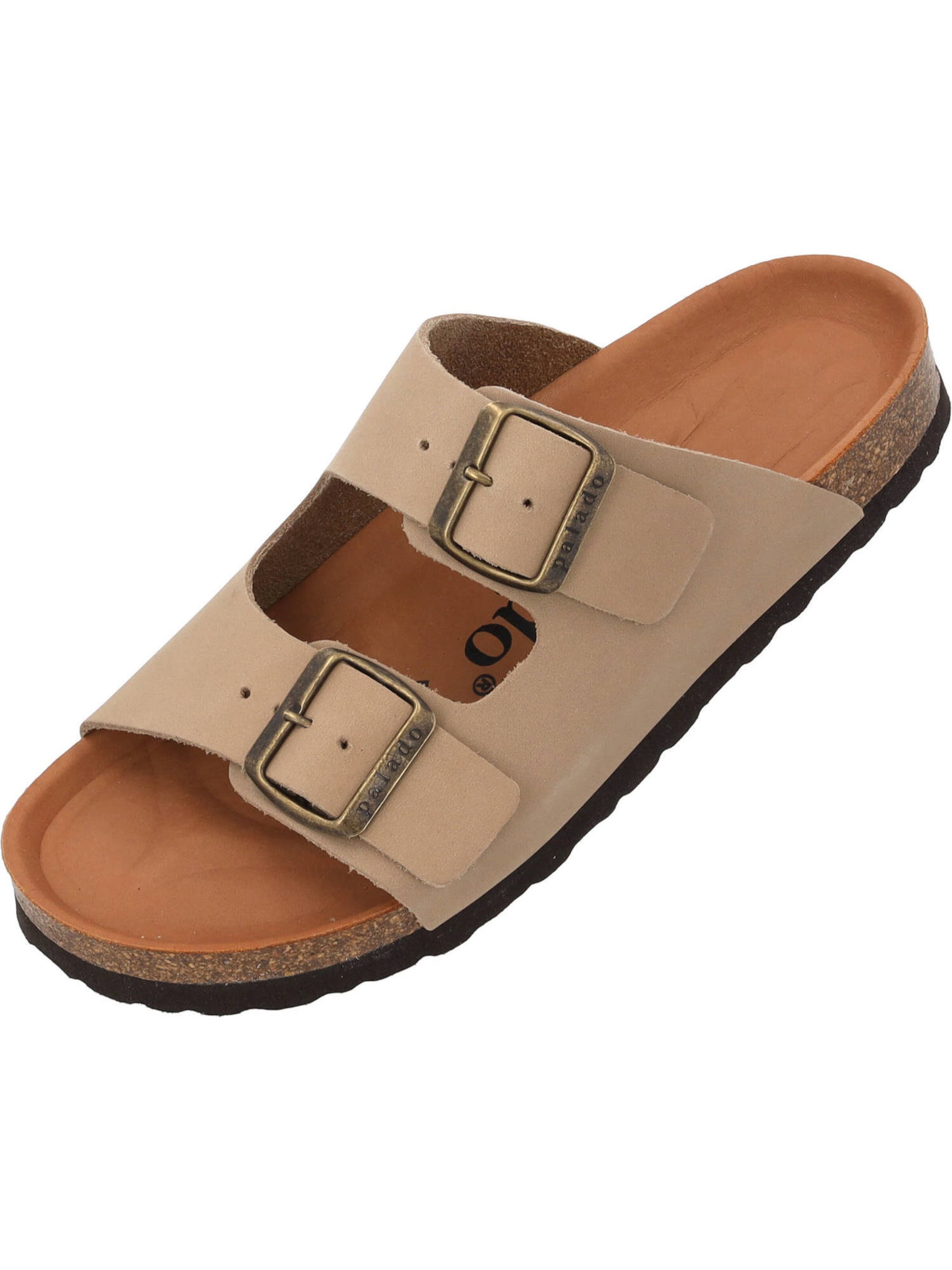 Palado Pantofle 'Korfu' – hnědá: přední strana