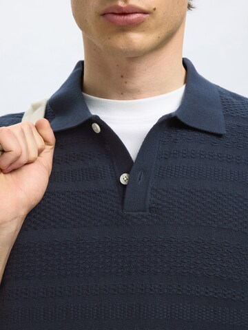 SELECTED HOMME Pullover 'SLHFoam' i blå