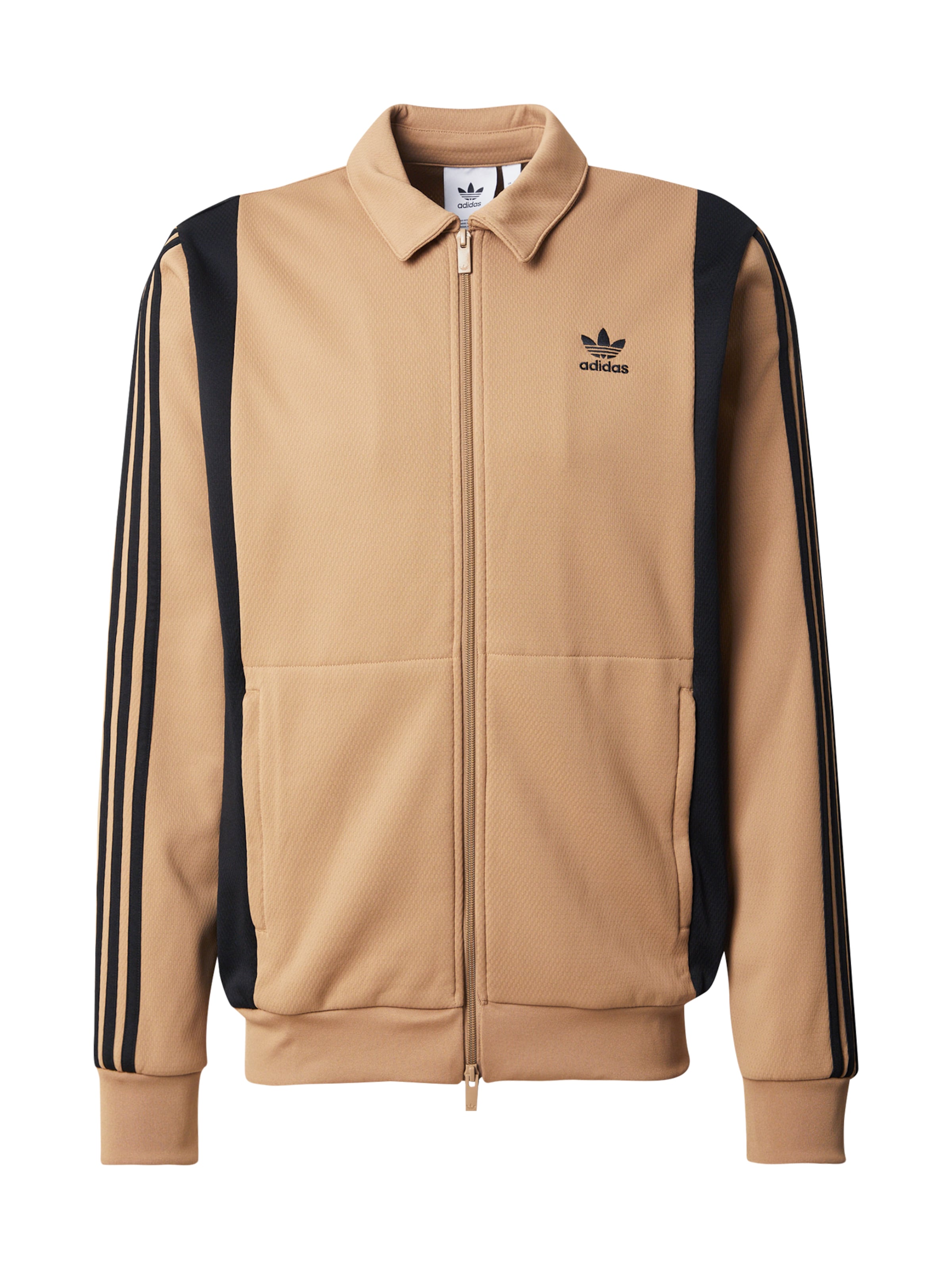 ADIDAS ORIGINALS - Sudadera con cremallera en marrón: frente